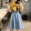 High Waist Overalls A-line Denim Skirts