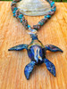 Special edition sea turtle pendant with sea shell necklace Special edition sea turtle pendant with sea shell necklace