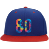 Summertime Rainbow 80 Sport-Tek Flat Bill High-Profile Snapback Hat