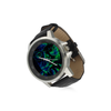 Graffiti Malcolm X Unisex Stainless Steel Leather Strap Watch