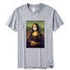 New 2020 Mona Lisa With The Mask Funny T shirt Men Women Summer Cotton T-shirt Boy Girl Clothes,Drop Shipping