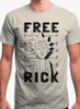 FREE RICK - RICK AND MORTY Gray T-shirt