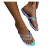 Summer Beach Sandals Crystal Beach Sliders Casual Slippers