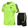 Men's Casual Short Sleeve T-shirt+Shorts Quick Drying 2 Piece Set Male Tracksuit Clothing Men Set Fitness Running Sporting Suits