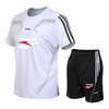 Men's Casual Short Sleeve T-shirt+Shorts Quick Drying 2 Piece Set Male Tracksuit Clothing Men Set Fitness Running Sporting Suits