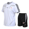 Men's Casual Short Sleeve T-shirt+Shorts Quick Drying 2 Piece Set Male Tracksuit Clothing Men Set Fitness Running Sporting Suits
