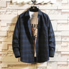 Casual Spring Autumn Plaid  Long Sleeve Streetwear