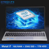Metal i7 16GB RAM 1TB HDD + SSD 256GB 500G Business Arabic AZERTY Spanish Russian Keyboard Backlit