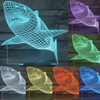 3D LED Shark with 7 Colors