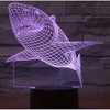 3D LED Shark with 7 Colors