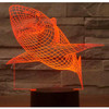 3D LED Shark with 7 Colors