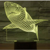 3D LED Shark with 7 Colors