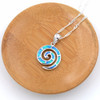 Fire Opal Swirl Necklace