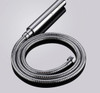 Shower Head with Switch Hand Nozzle Brass Pressure Rain & Pulse Spray Gun Round Detachable Without Drilling