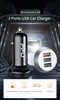USB 18w Car Charger QC3.0 with 3 Ports and Quick charger 18W system USB 18w Car Charger QC3.0 with 3 Ports and Quick charger 18W system