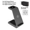 QI 10W Fast Charge 3 in 1 Wireless Charger Station
