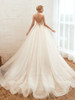 Elegant Spaghetti-Starps Tulle Wedding Dress With Appliques