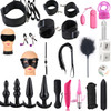Sex Toys For Couples Handcuffs Whip Nipples Clip Blindfold Mouth Gag Adult Sex Toys Kit BDSM Bondage Toy Flirt Games For Couples