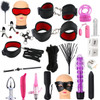 Sex Toys For Couples Handcuffs Whip Nipples Clip Blindfold Mouth Gag Adult Sex Toys Kit BDSM Bondage Toy Flirt Games For Couples