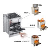 Char&Blu Foldable Wood Stove & Grill