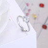 S925 Sterling Silver Rings for Women with Zircon Diamond Free Size Fashion Ring Jewelry for Wedding S925 Sterling Silver Rings for Women with Zircon Diamond Free Size Fashion Ring Jewelry for Wedding