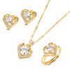 Jewelry Set Ring Stud - Earring - Necklace