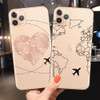 World Map Travel Just Go Phone Case For iPhone XS MAX X 11Pro XR 7 8 6 6s Plus 5 SE Fashion Clear Silicone Soft Back Cover Coque