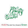 Carved Gamer Vinyl Wall Sticker game room For Kids Room Decoration Wall Murals boys bedroom Decor gaming poster wallpaper