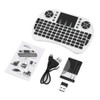 2.4GHz Wireless Keyboard for Android TV Box PC laptop 92 Keys DPI adjustable Wireless Keyboard Backlight with Touchpad Mouse