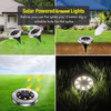 8 LED Solar Powered Ground Light