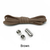 Elastic No Tie Shoelaces with Metal Lock Round End