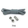 Elastic No Tie Shoelaces with Metal Lock Round End
