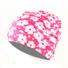 1pc Free Size Swimming Cap Elastic Nylon Turban Flowers Printed Pool Bathing Hats Long Hair Protect Swim Pool Hat for Men Women