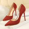 Women Pointed Toe High Heels Slip