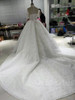 onlybridals Luxury 3D lace A-line wedding dress 2021 romantic beading tulle collar wedding bridal dress