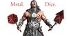Red Barbarian Rage Metallic Dice Set