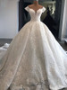 onlybridals Sweetheart Neckline Luxury Ball Gown Wedding Dress With Delicate Appliques Off The Shoulder