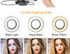 SelfStream-2-in-1 Cell Phone Holder with LED Selfie Ring Light