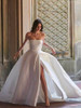 onlybridals A-line Wedding Dress Ivory Satin Wedding Gowns Elegant Long Sleeve Bride Dress Abito