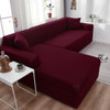 Lerinee Sofa Cover - Sofa Cover Solid Color Corner Sofa Covers for Living Room Elastic Spandex Couch Cover Stretch Slipcovers