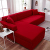 Lerinee Sofa Cover - Sofa Cover Solid Color Corner Sofa Covers for Living Room Elastic Spandex Couch Cover Stretch Slipcovers