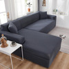 Lerinee Sofa Cover - Sofa Cover Solid Color Corner Sofa Covers for Living Room Elastic Spandex Couch Cover Stretch Slipcovers