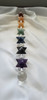 7 CHAKRA SPINNING MERKABA HEALING CHRYSTAL WAND.
