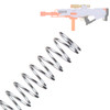 Worker MOD Upgrade Spring 1.8  Coil Metal Silver for Nerf Ultra Pharaoh Blaster Toy