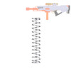 Worker MOD Upgrade Spring 1.8  Coil Metal Silver for Nerf Ultra Pharaoh Blaster Toy