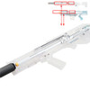 WORKER MOD Stefan Breech Short Dart Scar Tube Barrel Kits Metal for Longshot Toy