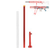 Worker Mod Short Darts Upgrade Kit Metal Red for Nerf LongShot CS-12 Modify Toy