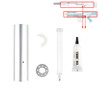 Worker Mod Short Darts Upgrade Kit Metal Silver for Nerf LongShot CS-12 Modify Toy