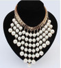 Multi layer Tassel Pearl Necklace
