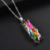 Rainbow Crystal Pendant Necklaces